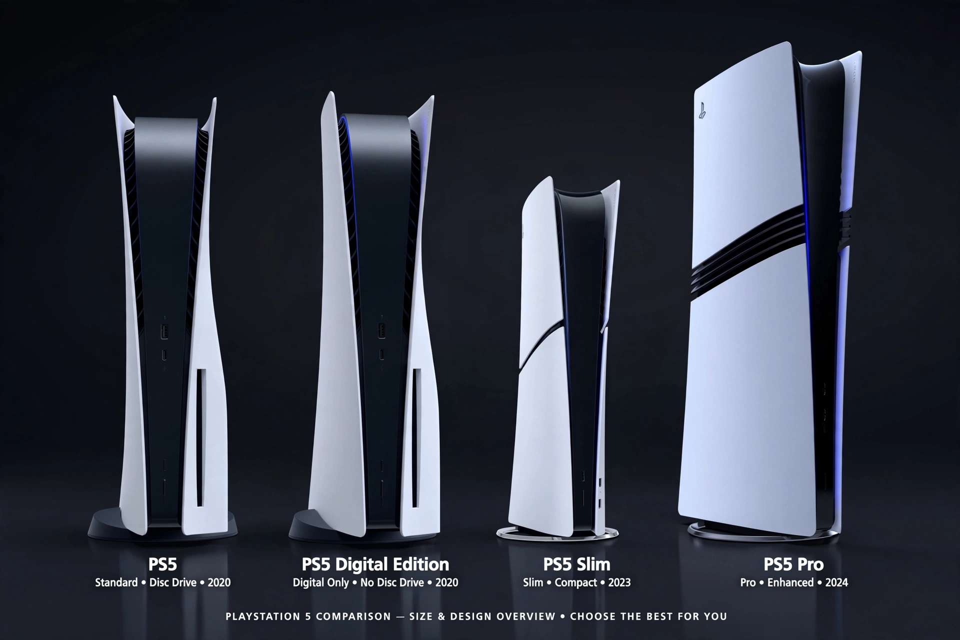 PS5 vs PS5 Slim vs PS5 Pro vs Digital Edition - Which One Should You Actually Buy